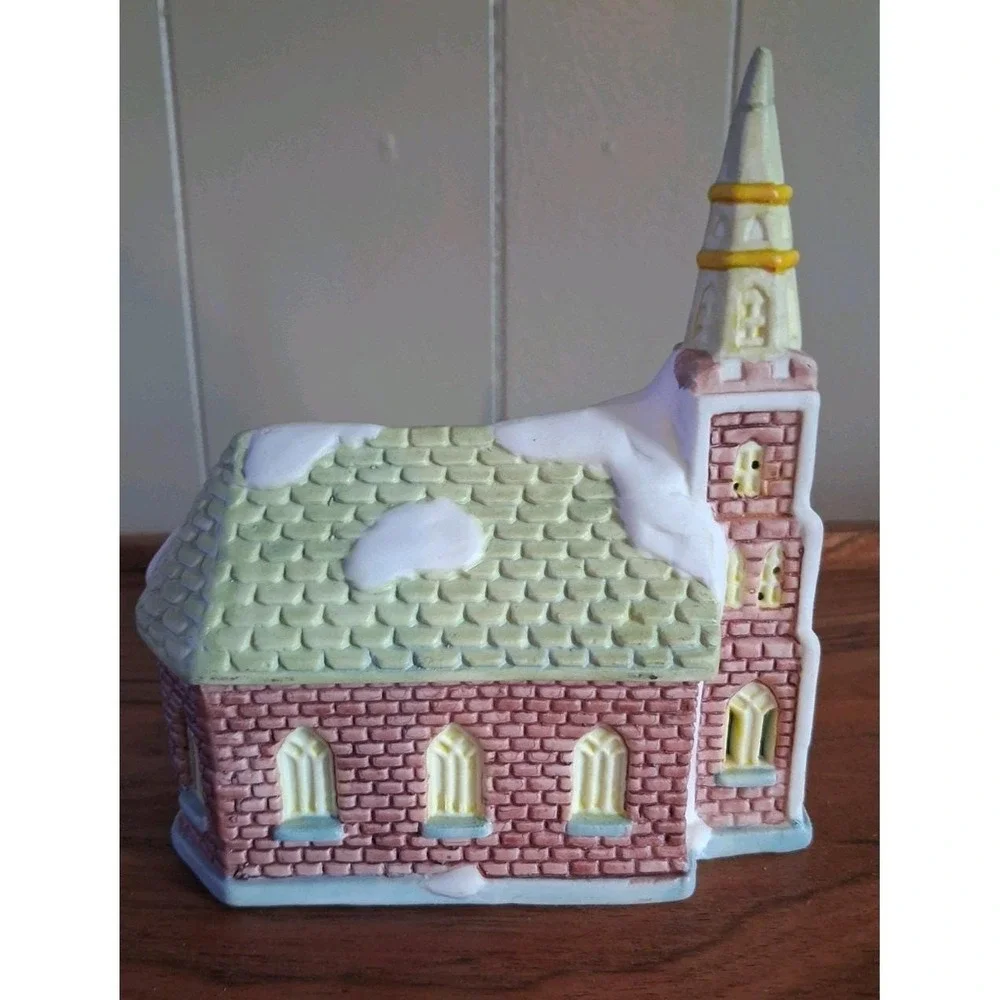 Vtg 1993 Santa's Best Spirit Of America Christmas Church
